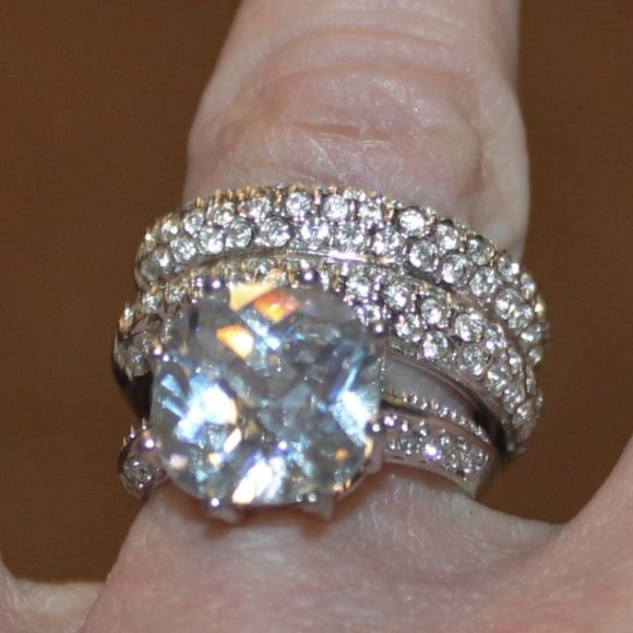 New 10 Bling Cocktail Statement Ring Lot Bundle *DEAL* - Picture 6 of 14